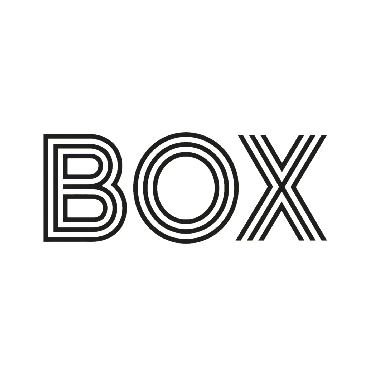 BOX embossed blackout mark